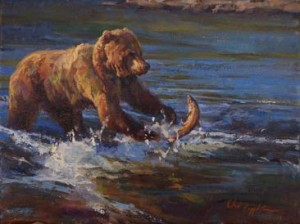 Chad Poppleton | Slippery when wet, oil, 9 x 12.
