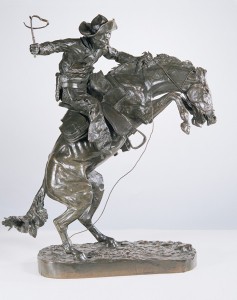 Frederic Remington, The Broncho Buster, bronze, #23 Henry Bonnard Foundry ca. 1895, 24 x 20 x 10.