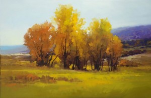 Gregory Stocks | White River Valley, oil, 24 x 36.