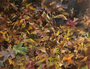 Kyle Ma, Late Autumn Forest, oil, 14 x 18.