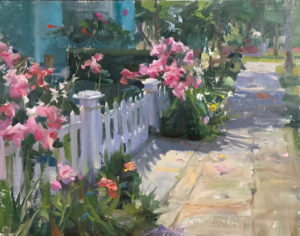 Kyle Ma, Rose Garden at Coronado, oil, 11 x 14.