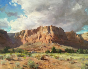 Kyle Ma, Vermillion Cliffs Evening, oil, 16 x 20.