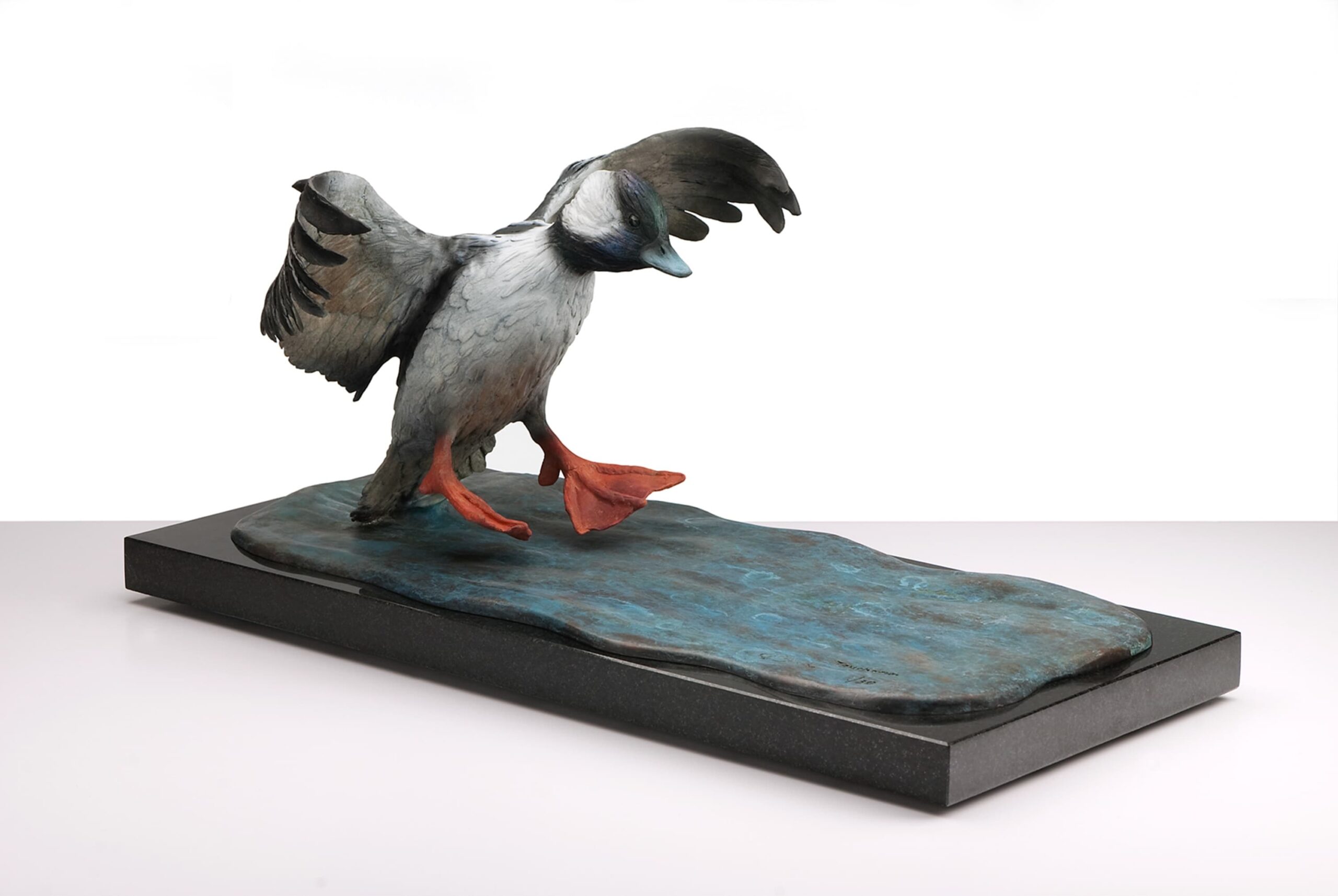 Brent Cooke, Touchdown, bronze, 22 x 16 x 11.