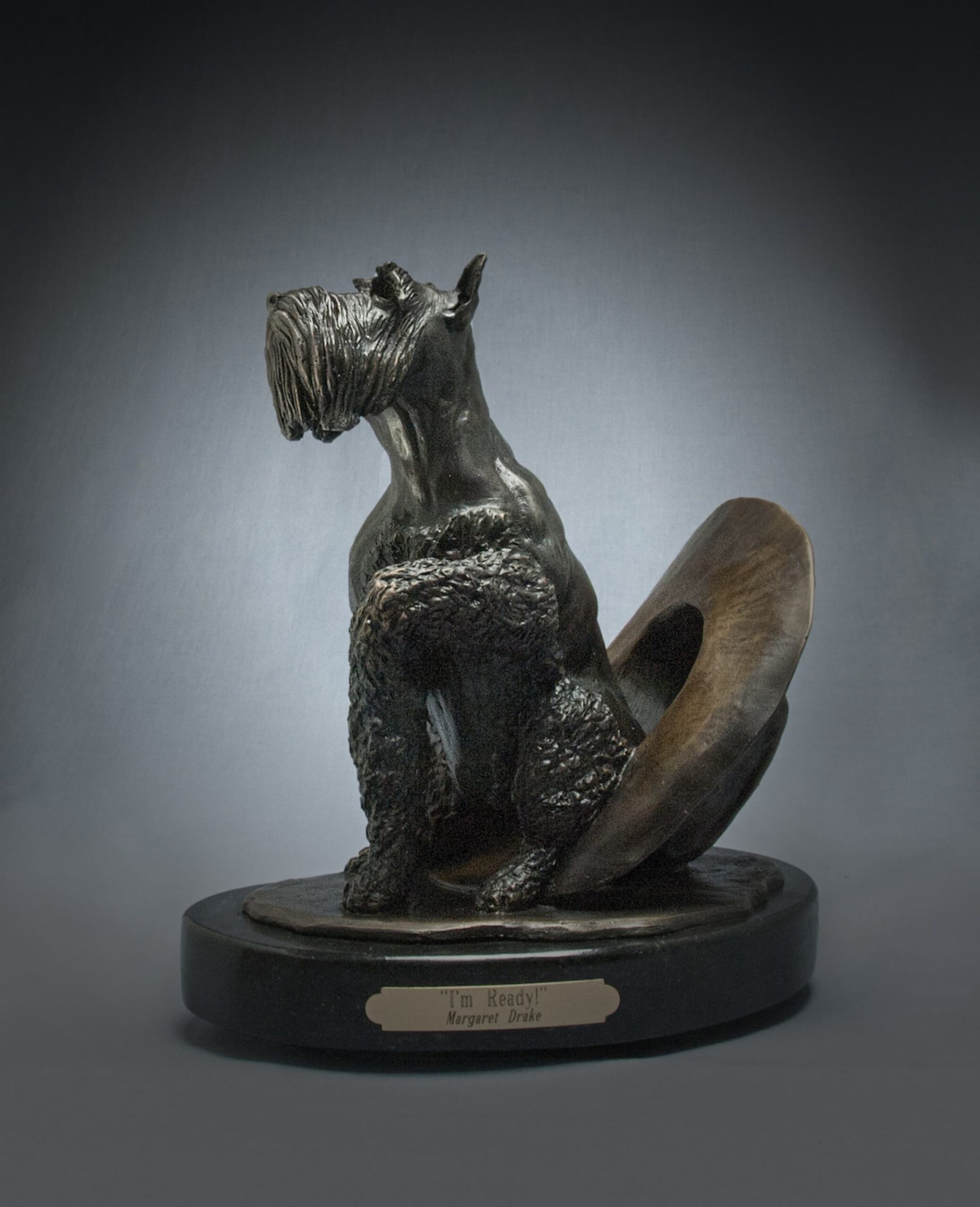 Margaret M. Drake, I’m Ready, bronze, 11 x 9 x 8.